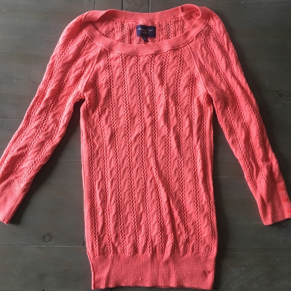 American Eagle coral sweater